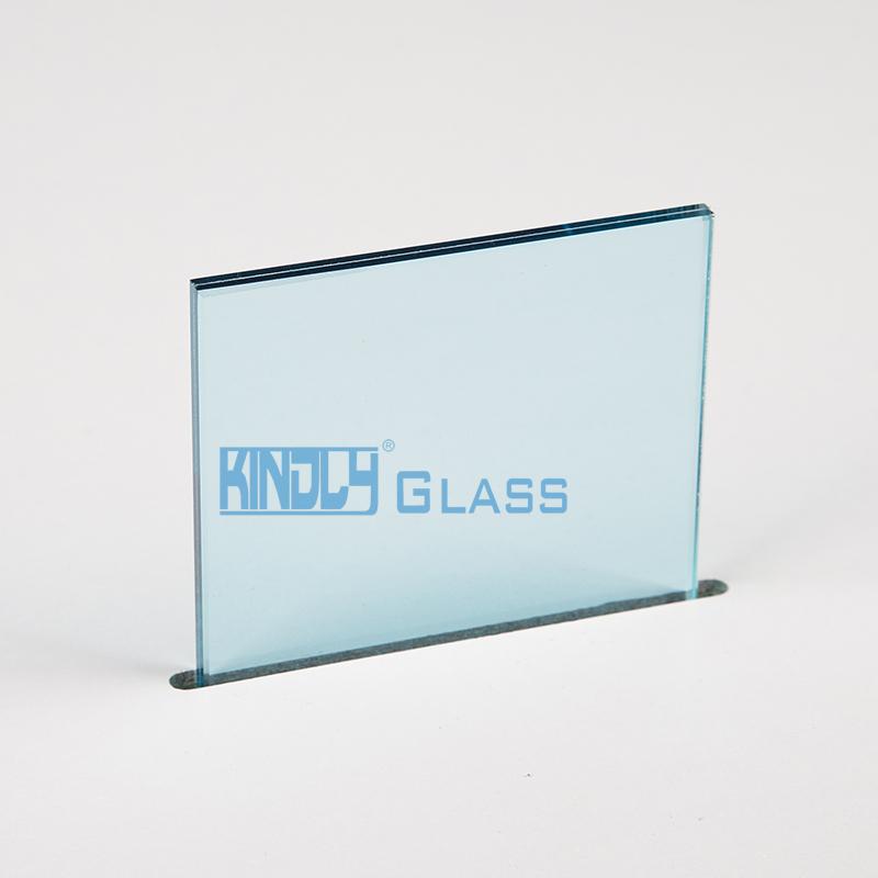 Clear + 0.38mm Ocean Blue PVB Laminated Glass